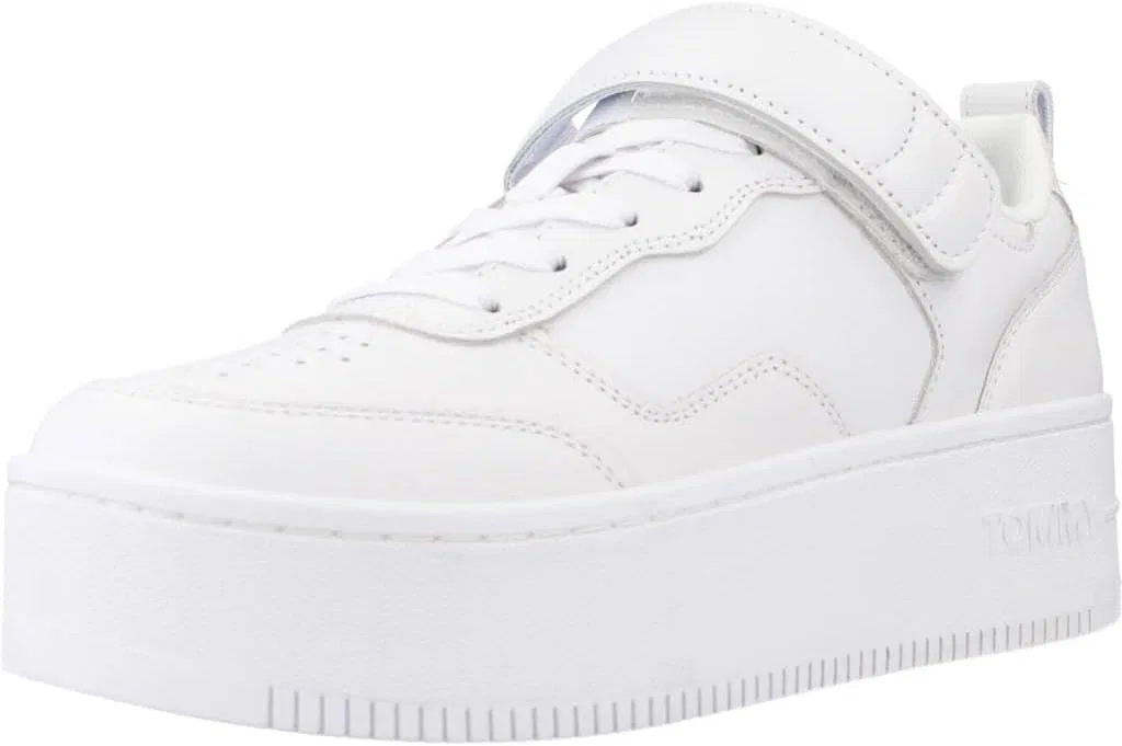 Кроссовки Tommy Jeans Adhesive Strip Flatform White
