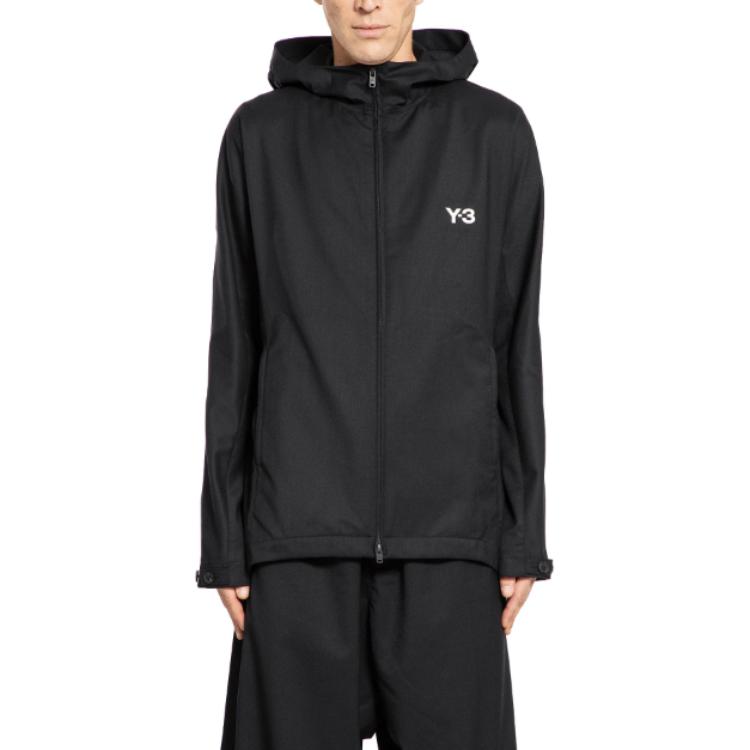 

Y-3 Куртка с капюшоном и принтом логотипа Y-3, Black