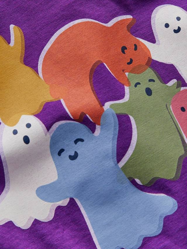 Детская футболка с длинным рукавом из рисовой ткани Mini Boden, Viola Purple Ghosts — фото 3