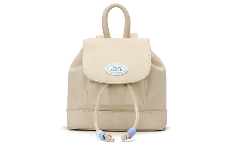 

VANWALK Рюкзак унисекс белый розовый коричневый, Cream Beige