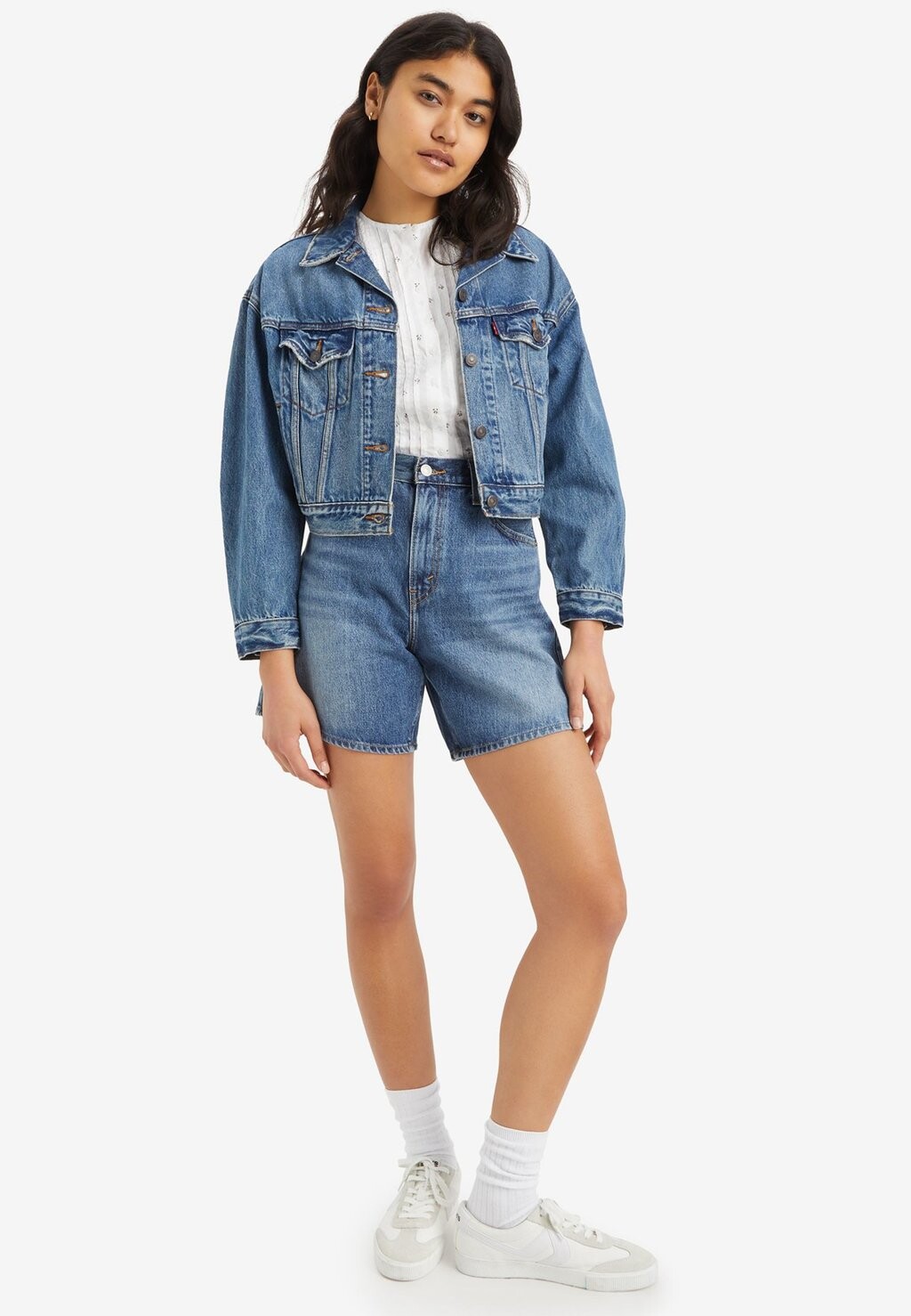 Джинсовые шорты Levi's, шорты с эффектом памяти High Baggy — фото 3