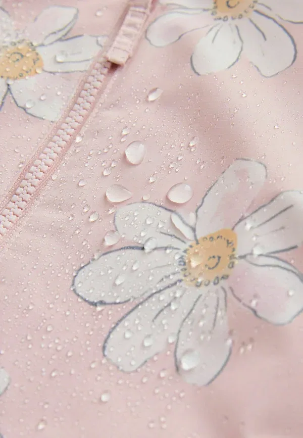 Комбинезон от дождя Regular fit waterproof printed puddlesuit Next, розовый флоральный — фото 4