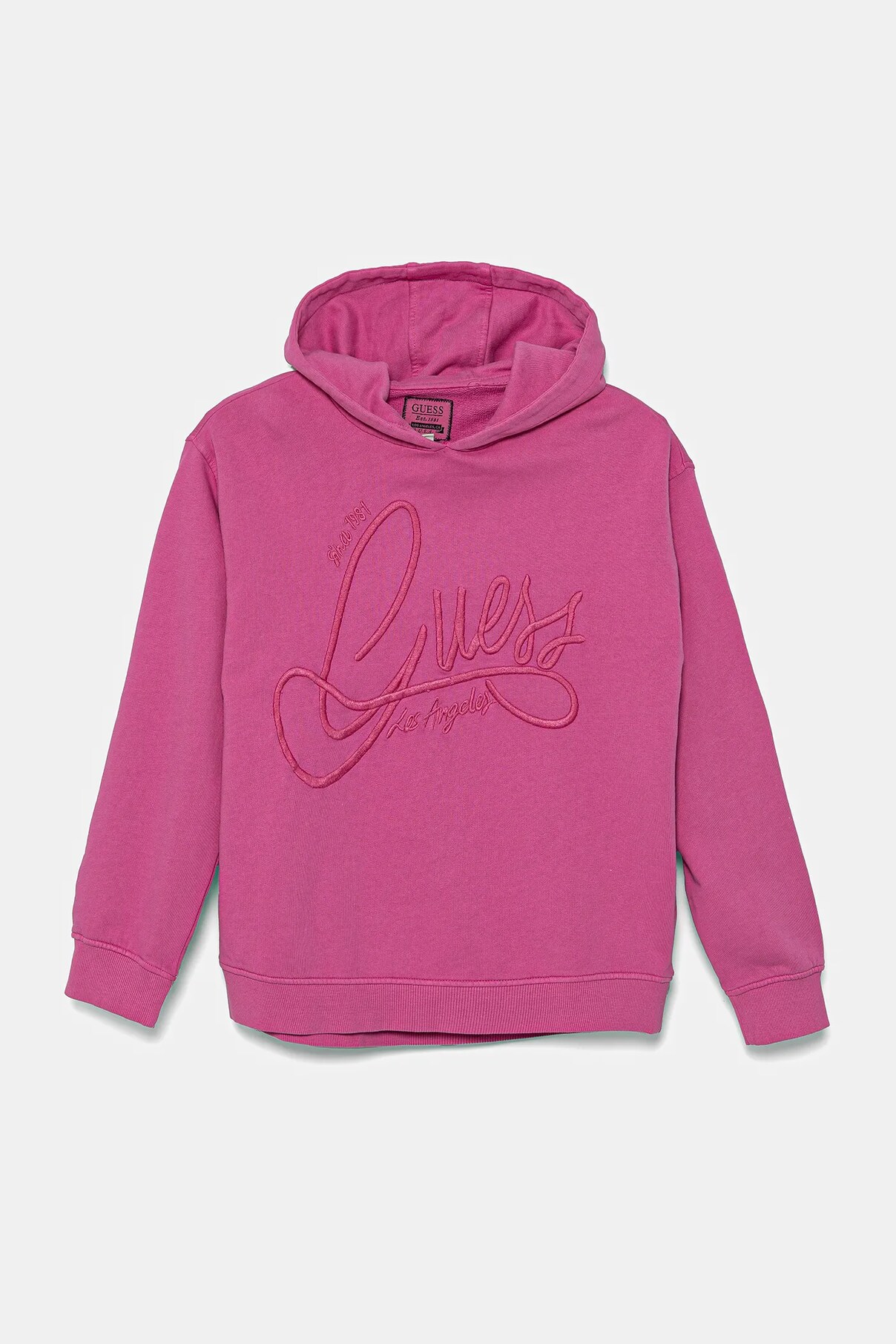 

Хлопковый свитшот для детей Guess, розовый
