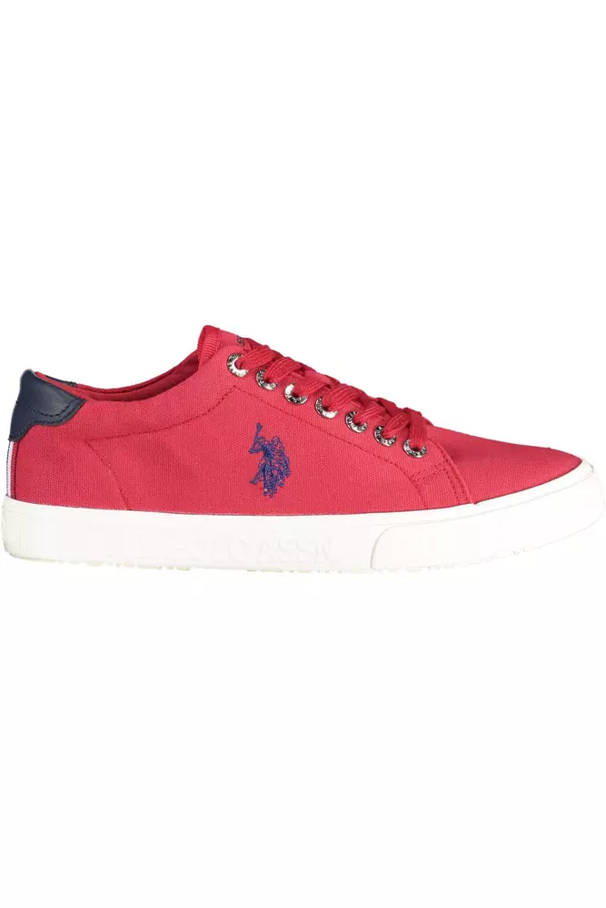 

Красные хлопковые мужские кроссовки U.S. Polo Assn.