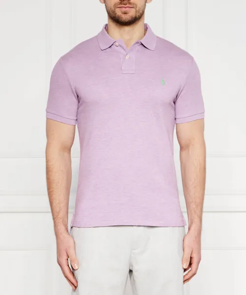 

Футболка поло Slim fit Polo Ralph Lauren, фиолетовый