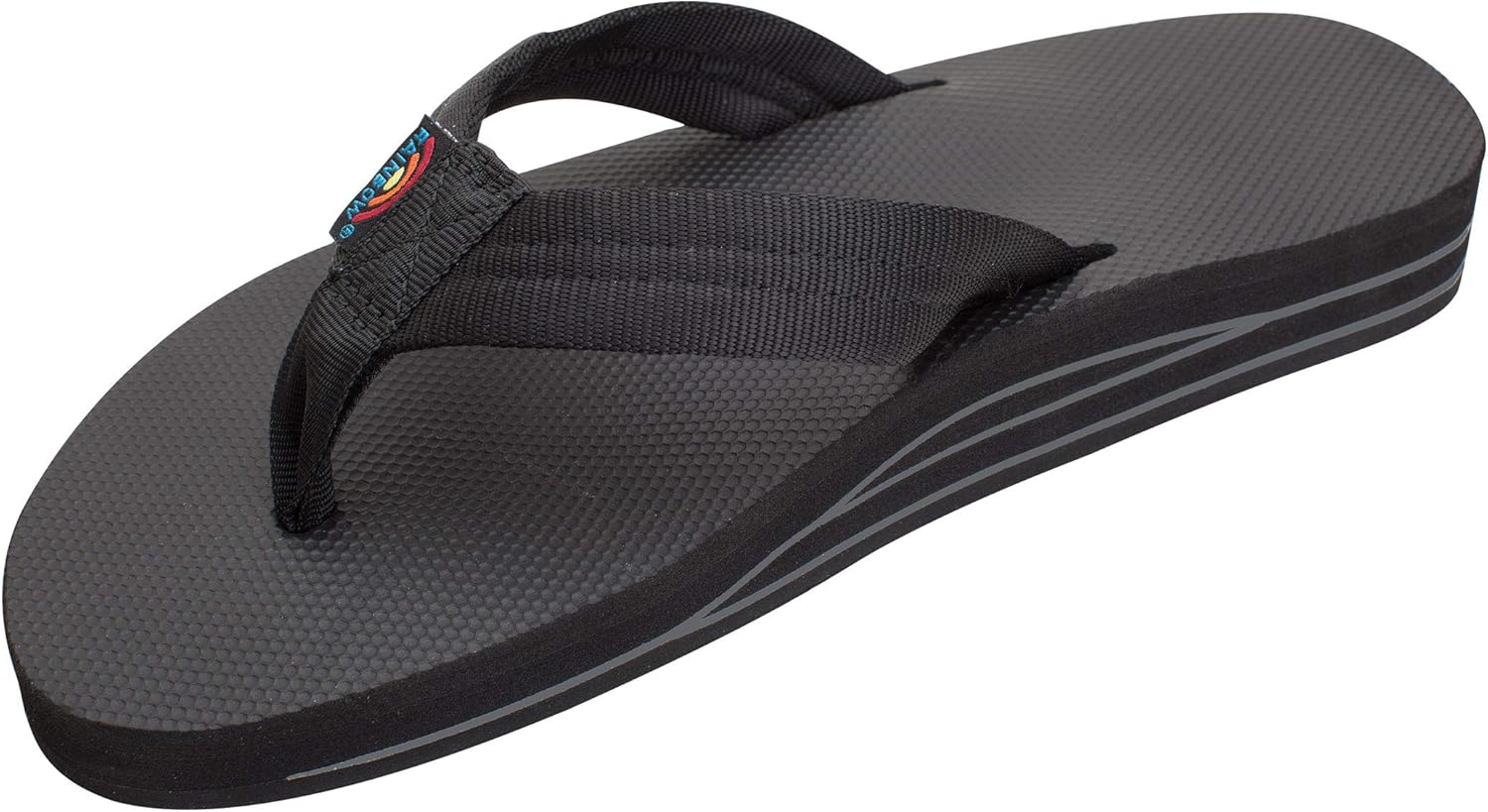 

Мужские сандалии Rainbow Double Layer Soft Top 1 с нейлоновым ремешком и наполнителем из EVA-резины Rainbow Sandals, черный