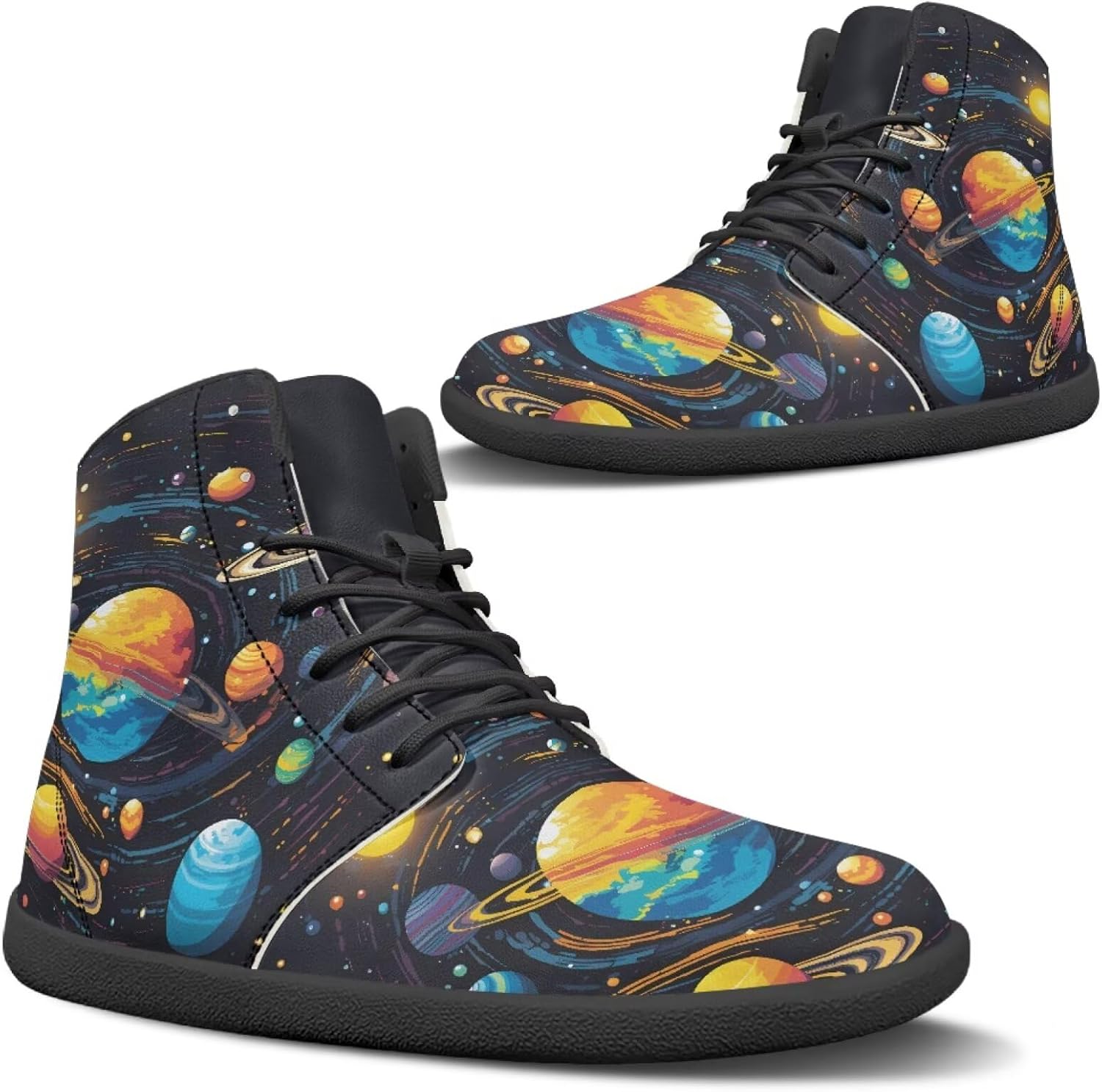 

Кроссовки Binienty для мужчин и женщин, Watercolor Painting Planet