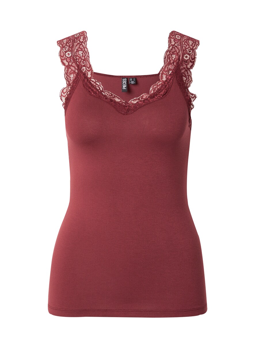 

Кружевной топ PIECES Top PCBARBERA, цвет merlot