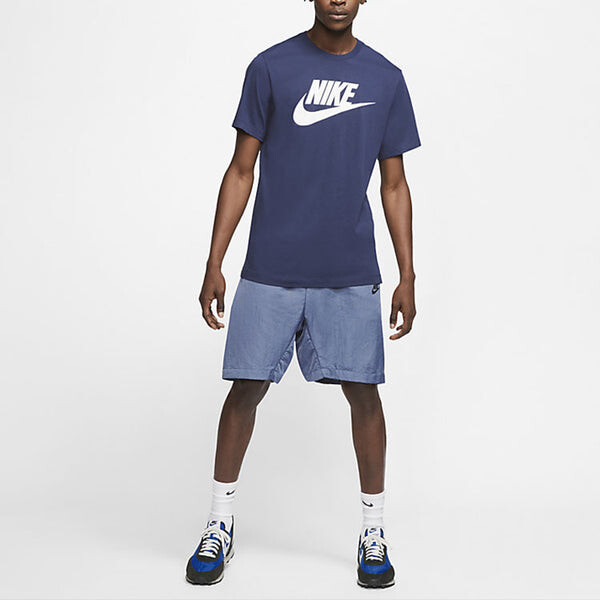 Футболка Nike AS Men's Nike Sportswear Tee ICON FUTURA MIDNIGHT Navy, цвет dark — фото 3