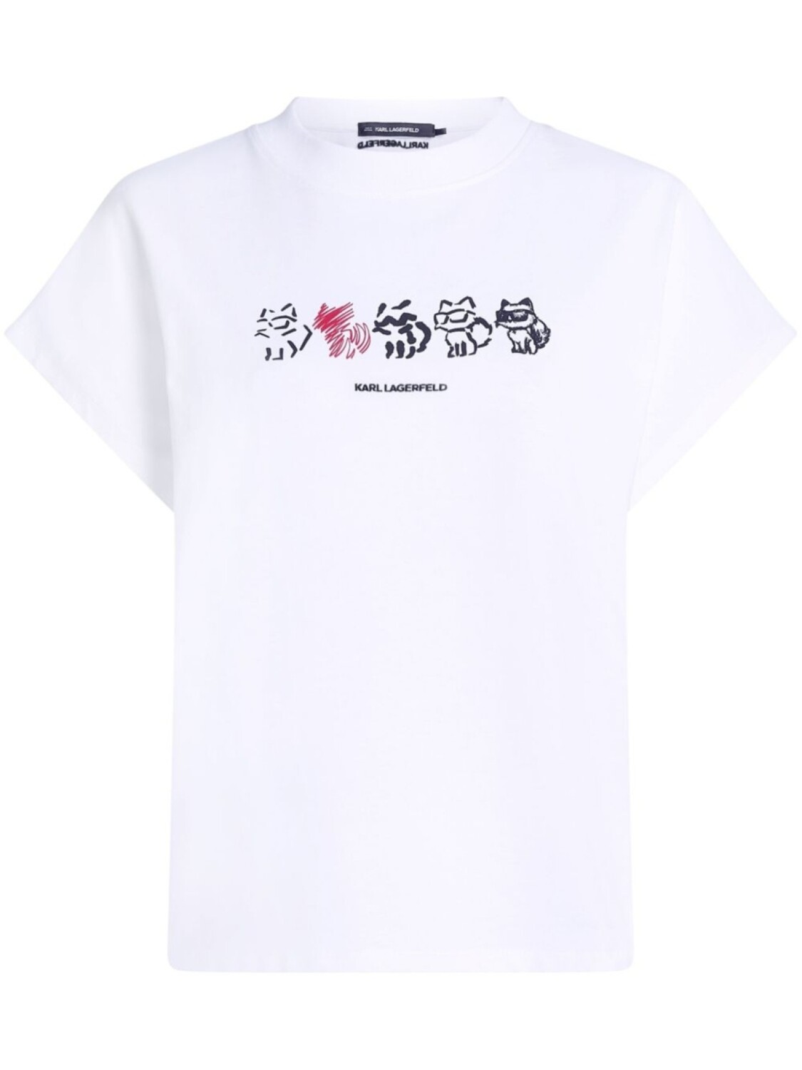 

Футболка Ikon Choupette Karl Lagerfeld, белый