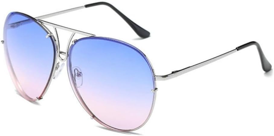 

Винтажные солнцезащитные очки для мужчин, черные солнцезащитные очки для женщин, зеркальные солнцезащитные очки для женщин с защитой от УФ-излучения UV400 LANGSER, Blue Pink