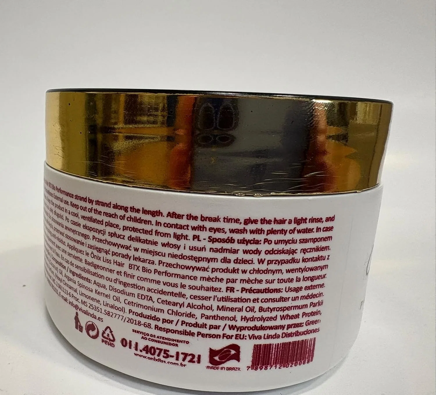 Профессиональное средство для волос BTX Bio Performance Capilar от Onix Liss Professional Générique — фото 2