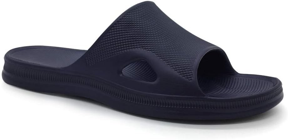 

Мужские шлепанцы для душа FUNKYMONKEY, для дома и пляжа, противоскользящие, Drak Blue