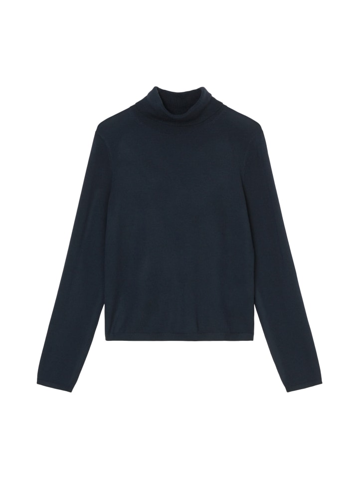 

Пуловер Marc O'Polo Feinstrick-Rollkragenpullover regular, цвет deep blue sea