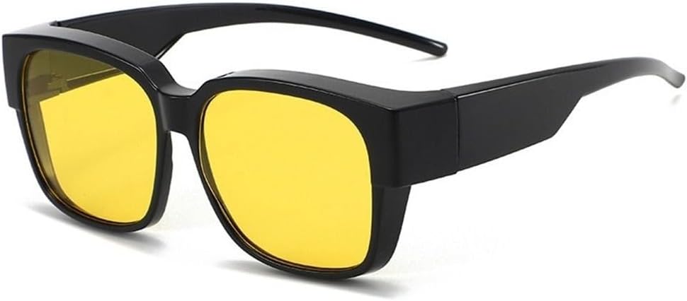 

Защита от УФ-излучения, которую можно носить поверх очков. Квадратные солнцезащитные очки. Очки с поляризованным покрытием, которые надеваются поверх очков. Солнцезащитные очки GHVWYX, Night Vision Black