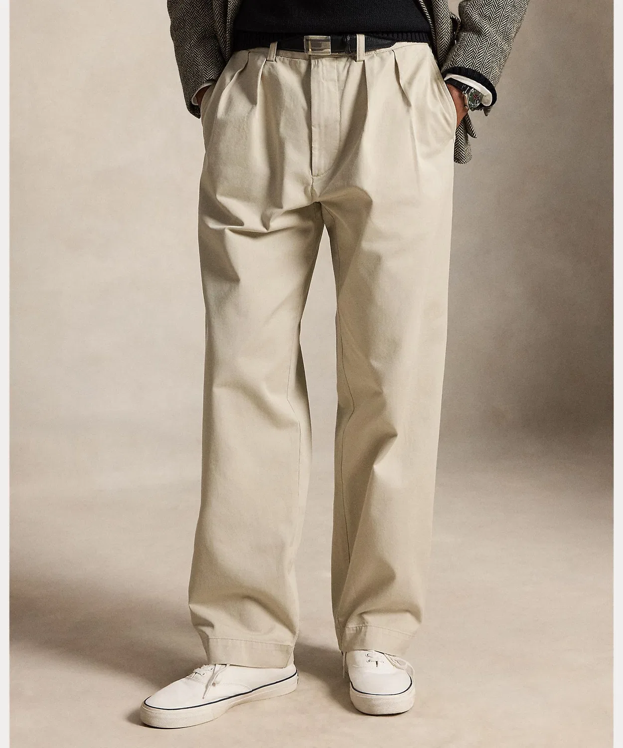 Мужские чиносы с двойной складкой Suffield POLO RALPH LAUREN, Brown — фото 3