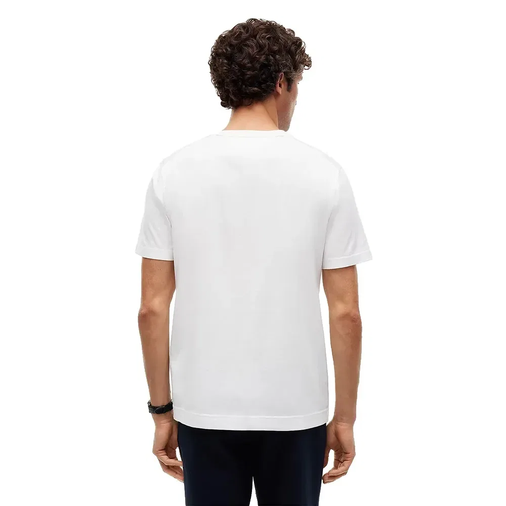 Мужская футболка с коротким рукавом из мерсеризованного хлопка Tommy hilfiger New York, White — фото 2
