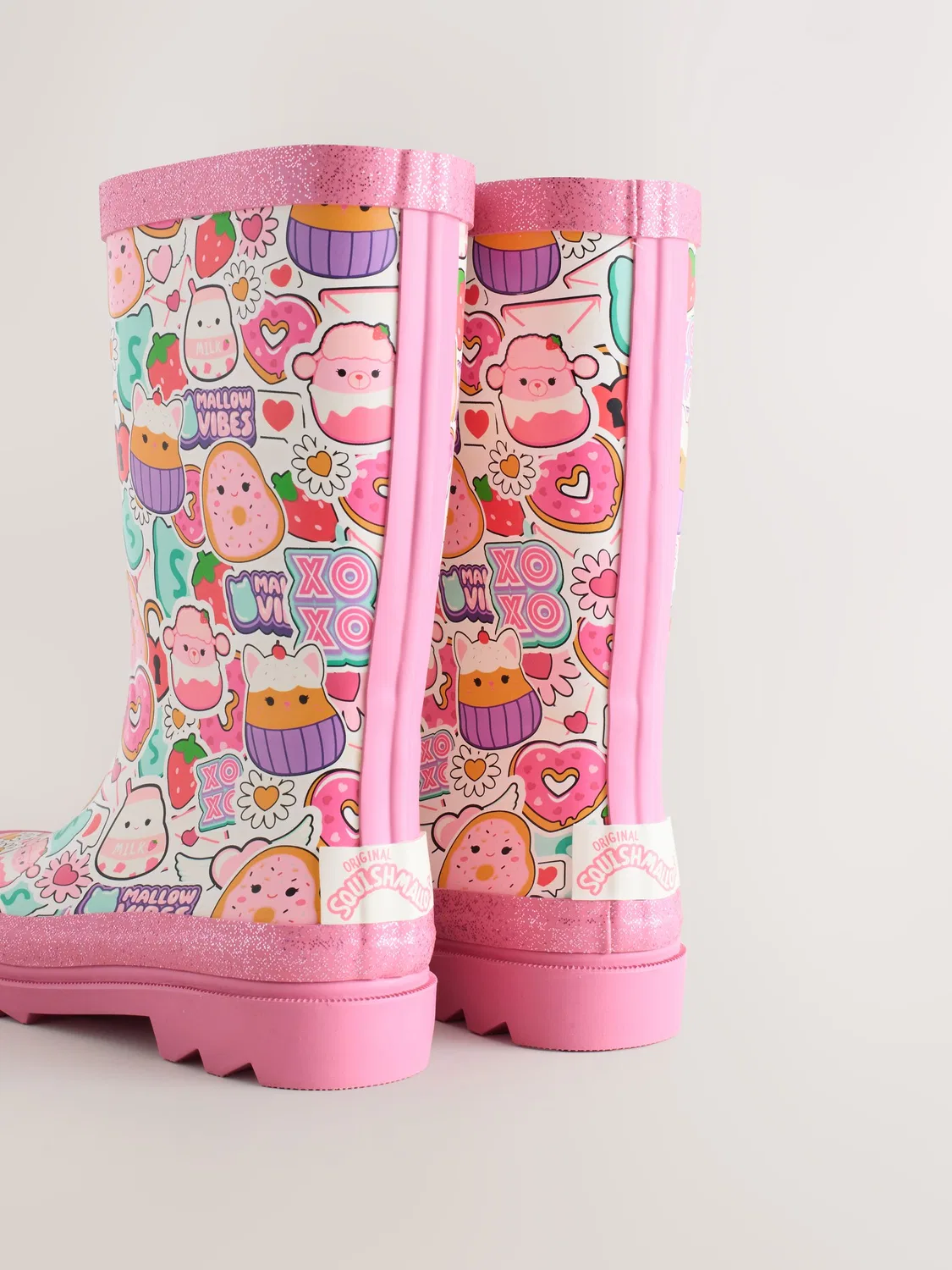 Резиновые сапоги Squishmallows Wellies Next, розовые — фото 3