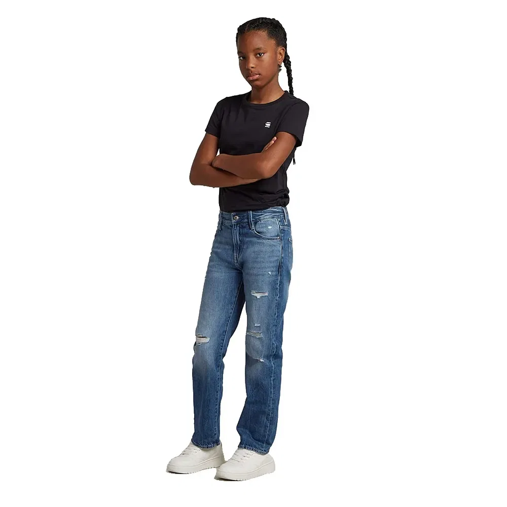 Боди G-Star Victoria Destroy Straight Fit, синий — фото 4