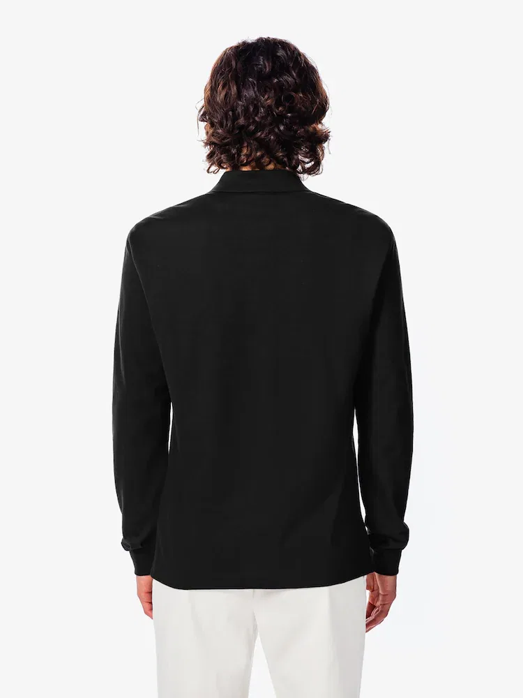 Футболка с длинным рукавом Regular Fit LACOSTE, Black — фото 3