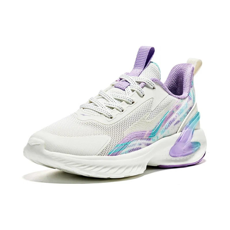 Детские кроссовки с защитой от скольжения и износа, модель ERKE KIDS, Microcrystal White/Lily Purple — фото 3