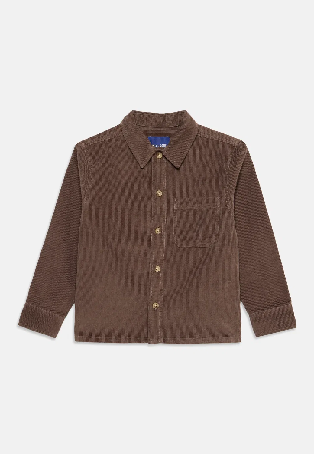 Осьяларик - рубашка Only & Sons Junior, Brown — фото 3