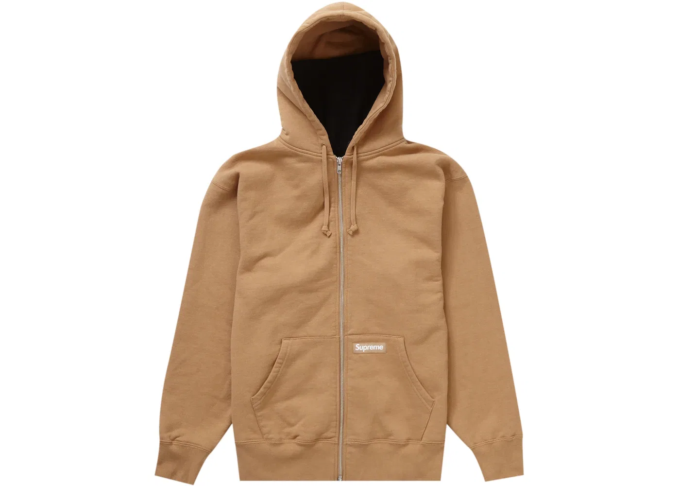 Мужской свитшот на молнии с капюшоном Supreme, Light Brown