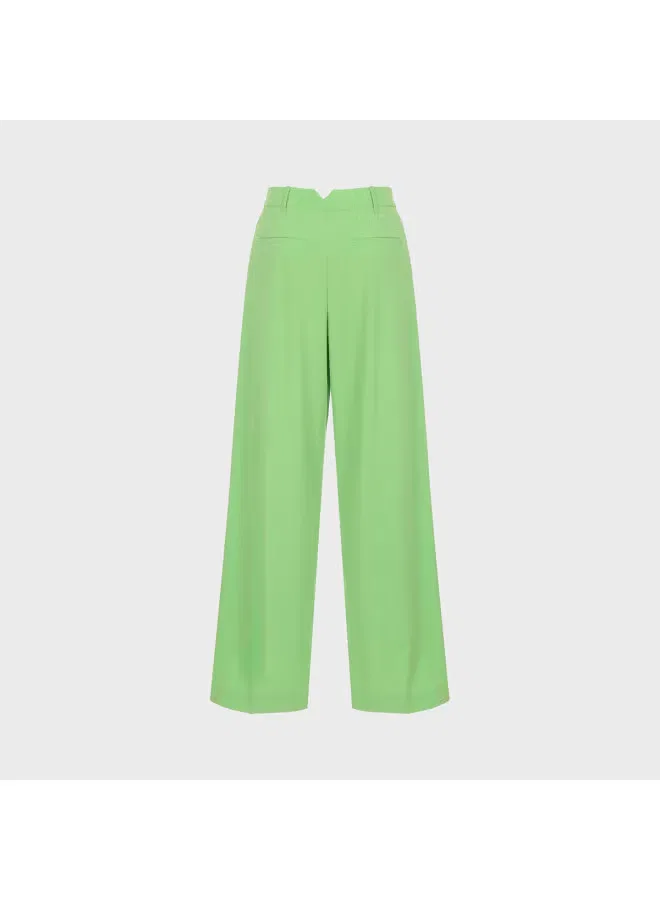 Брюки свободные широкие Zara, флуоресцентный зеленый — фото 3