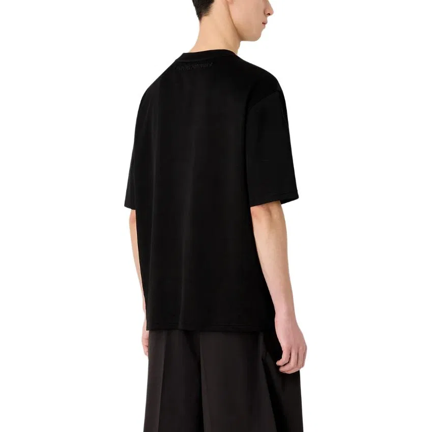 Мужская футболка Black SS24 T Shirt EMPORIO ARMANI — фото 4