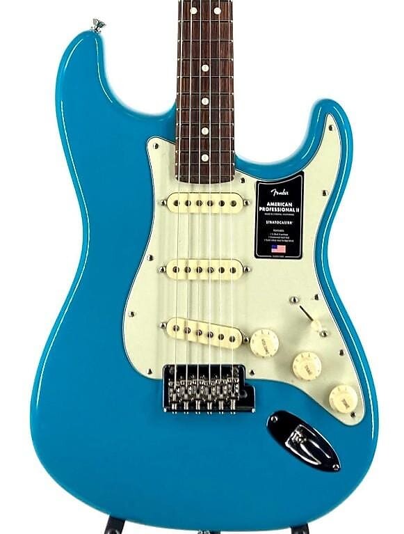 

Электрогитара Fender American Professional II Stratocaster Miami Blue Серийный номер:US22021239