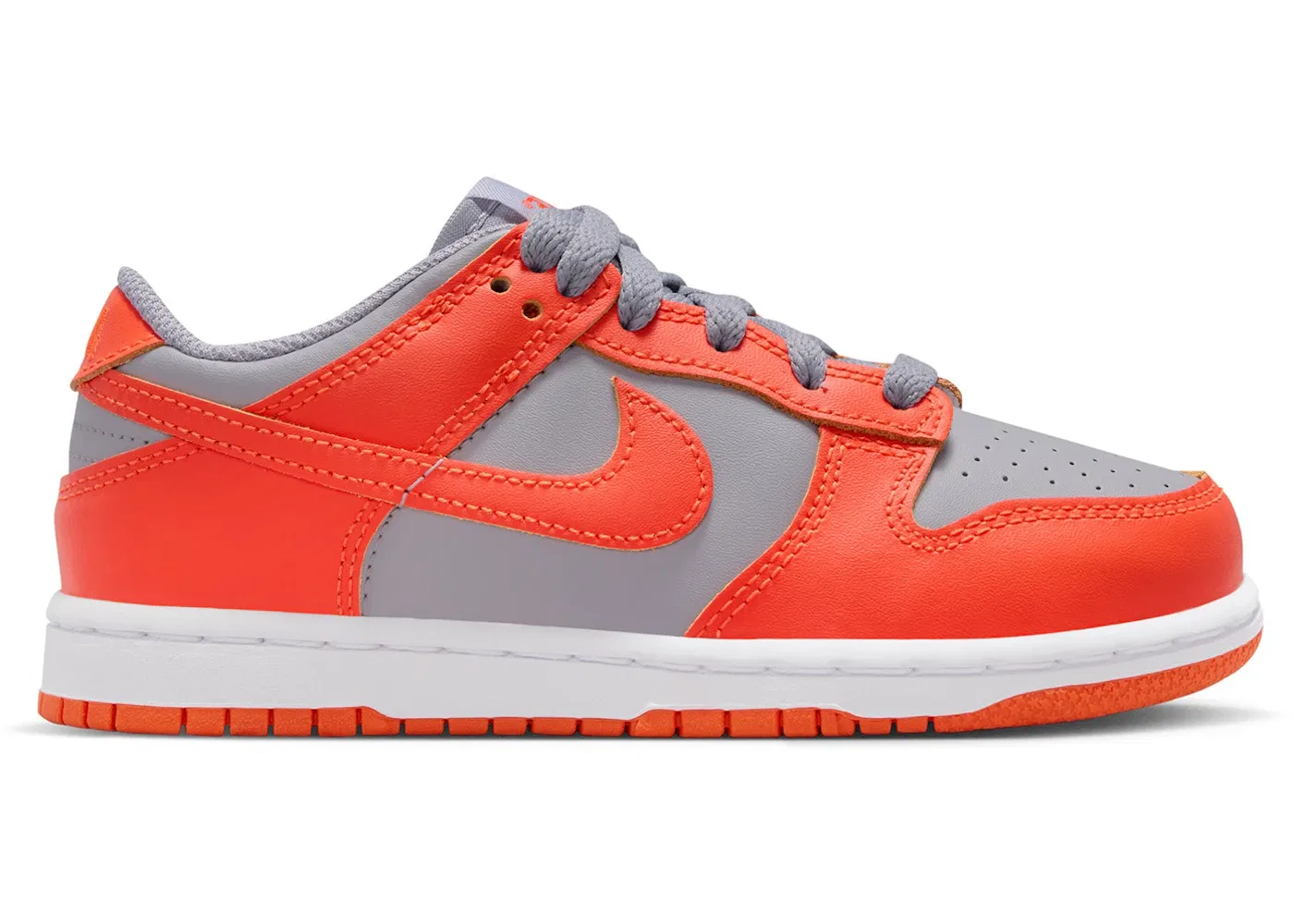 Детские кроссовки с принтом Nike Dunk Low Nike, Cement Grey/Team Orange/White/Team Orange