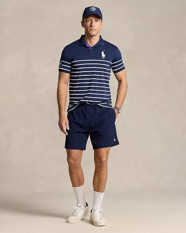 Мужская поло с принтом Polo Ralph Lauren, Navy/Multi — фото 4