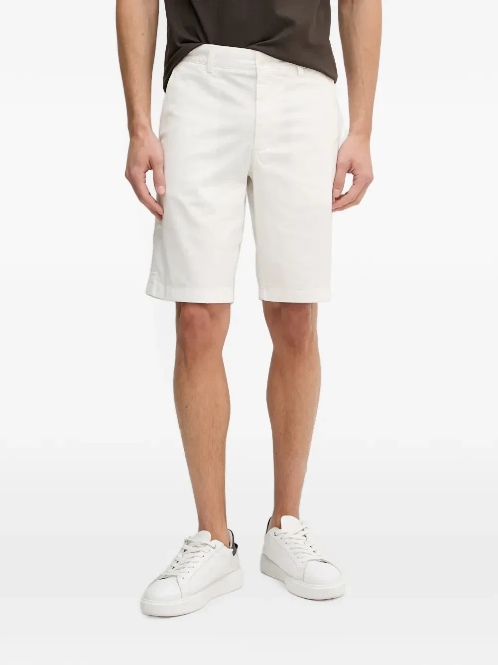 Шорты-чиносы с нашивкой-логотипом Lacoste, белый
