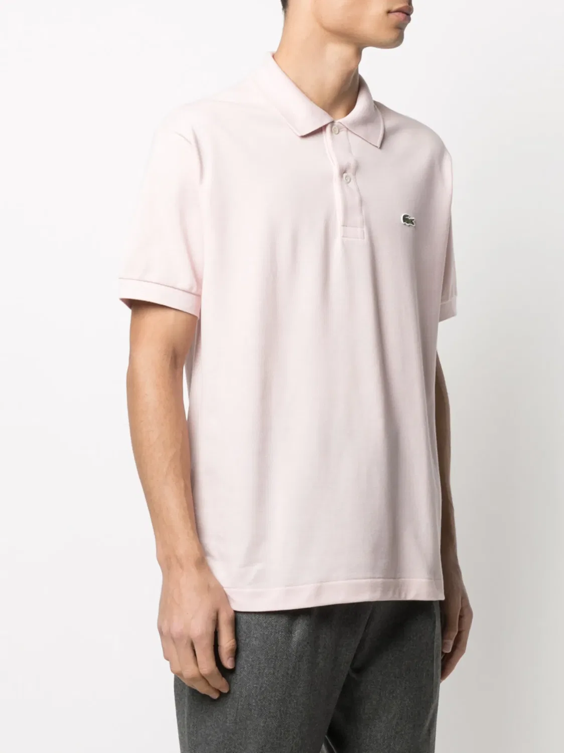 Поло с вышитым логотипом Lacoste, светло-розовый — фото 3