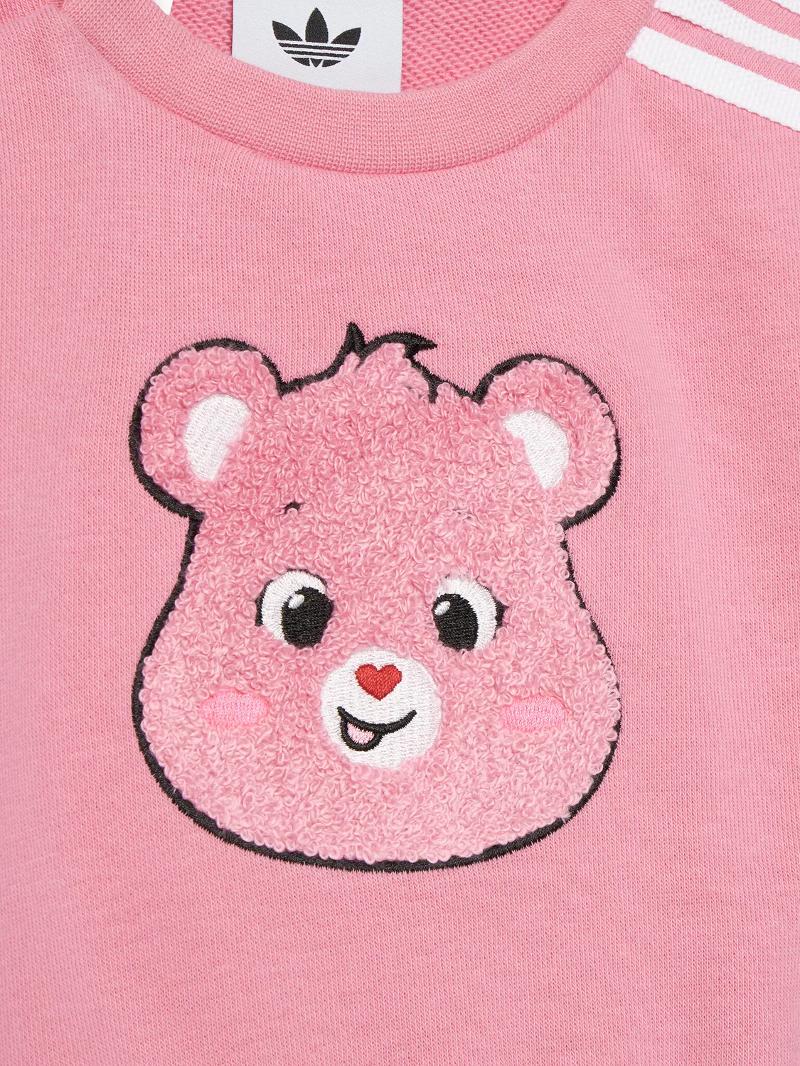 Спортивный костюм свободного кроя для девочки Care Bears Adidas, розовый — фото 4