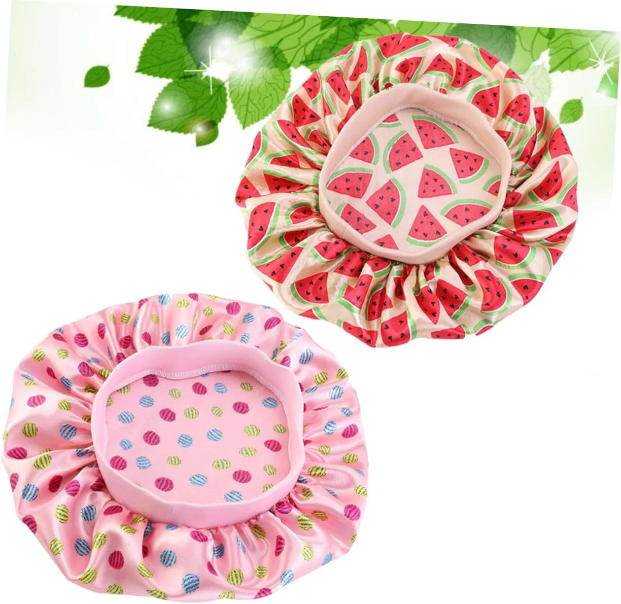 Шапочка для душаs for Kids, Satin, 7LiuYueFei6, 4 Pieces, 27x27cm, Assorted Colours — фото 4
