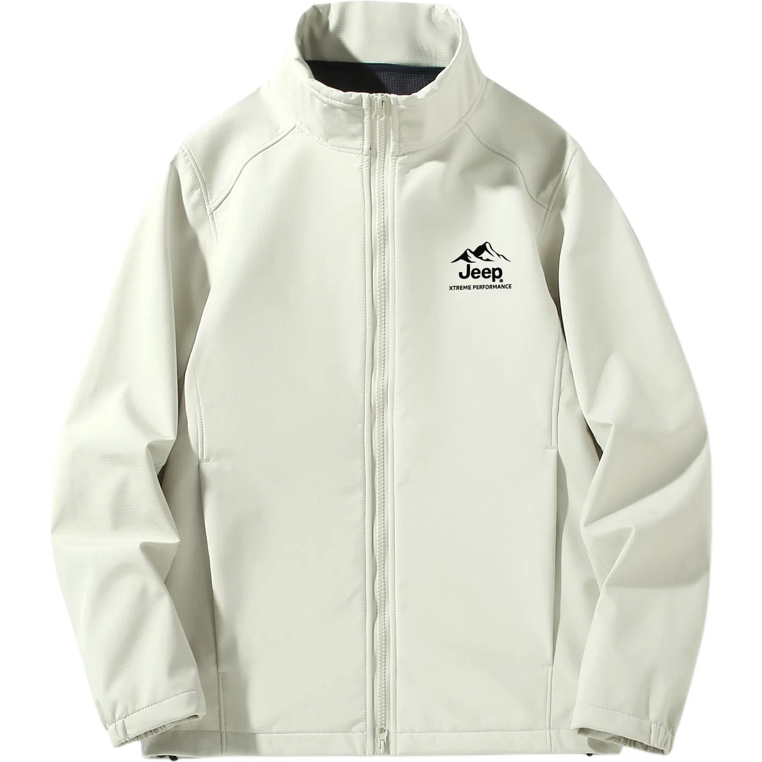 Детская куртка утепленная ветрозащитная с капюшоном Jeep, цвет Off White