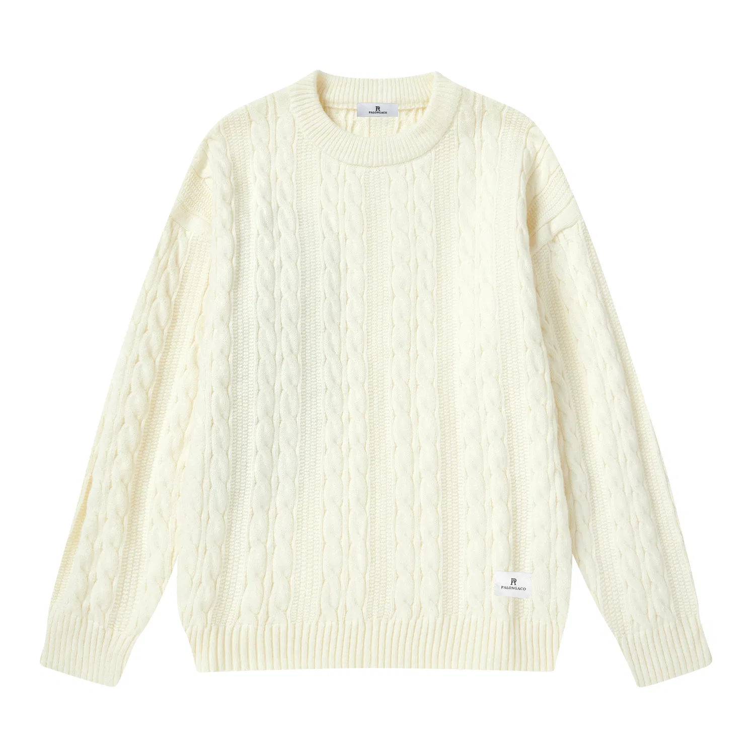 Детский свитер с круглым вырезом Unisex PAL ONGACO, Ecru