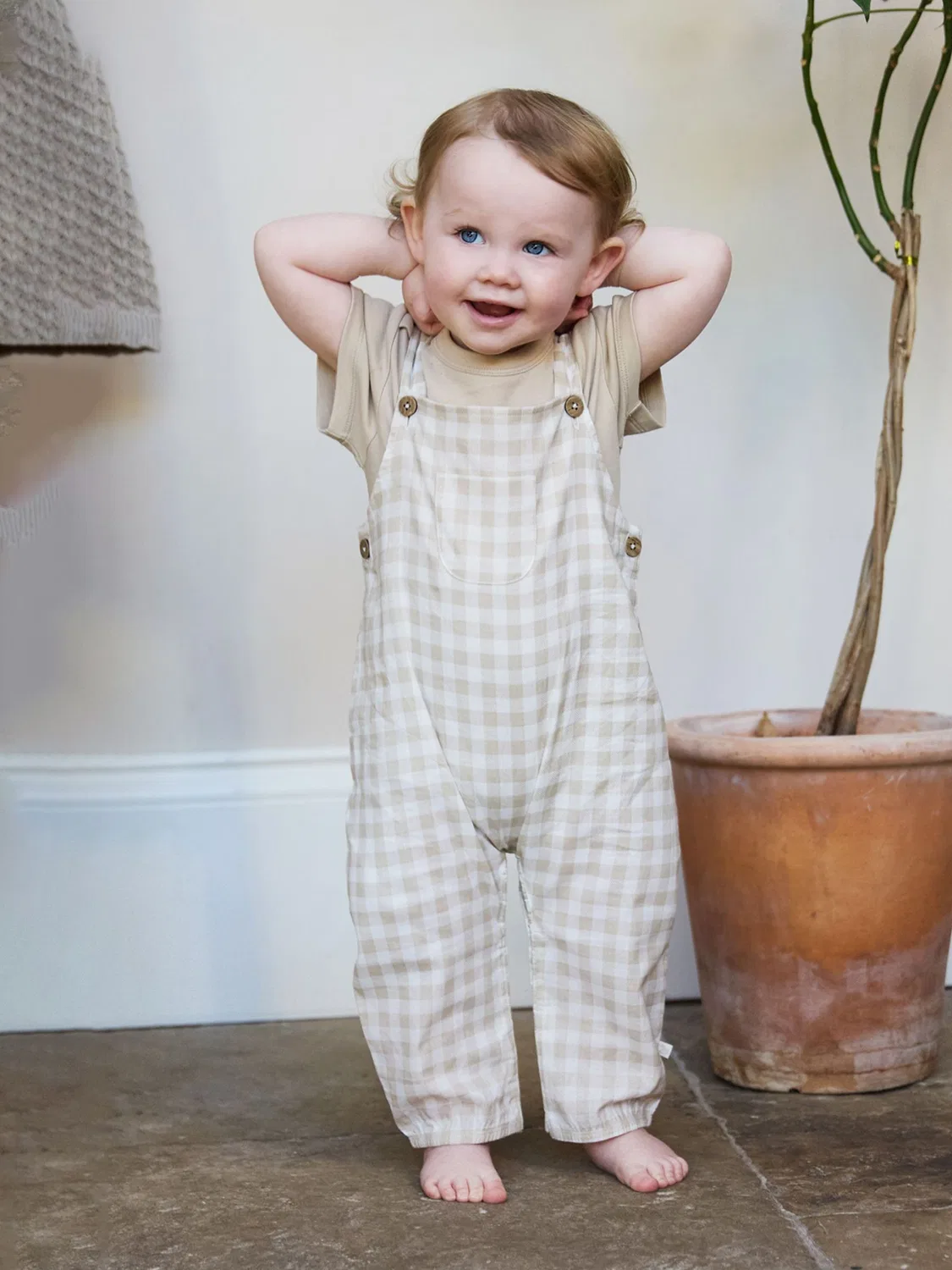 Комбинезон с футболкой, натуральный The Little Tailor, Natural