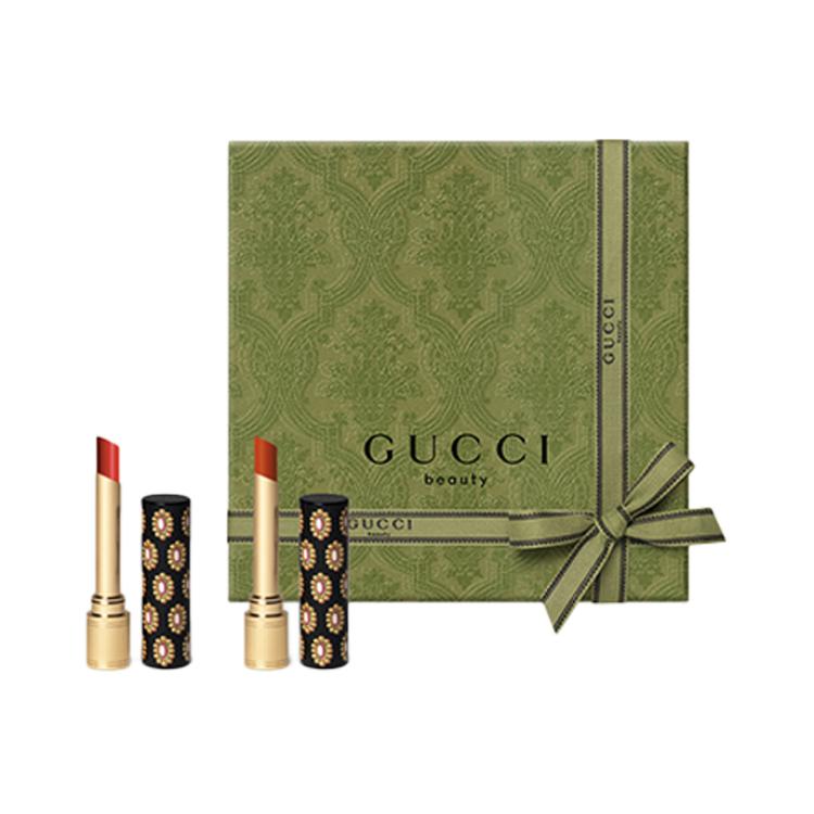 Подарочный набор Beloved Elegance из двух помад: легко растушевывается и выравнивает тон кожи GUCCI, velvet mist #217+velvet mist #208 — фото 2