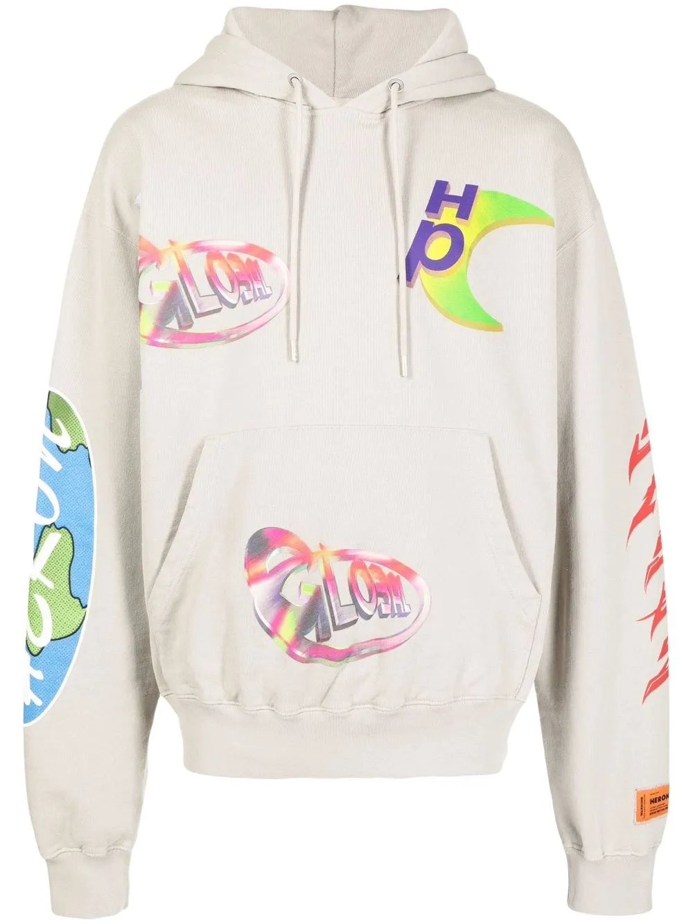 

Худи с логотипом Heron Preston, серый