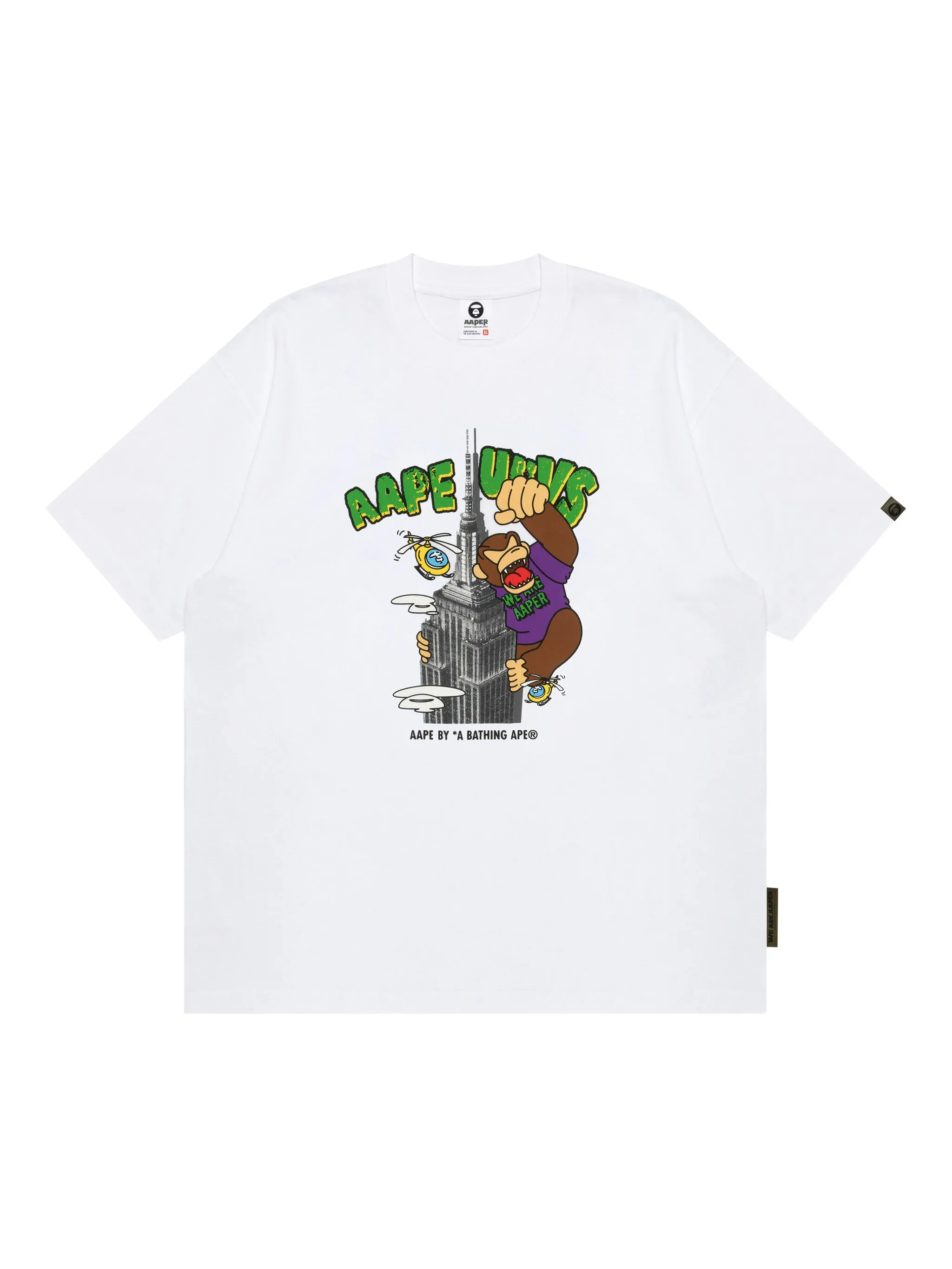 

Футболка с логотипом Aape By A Bathing Ape, белый