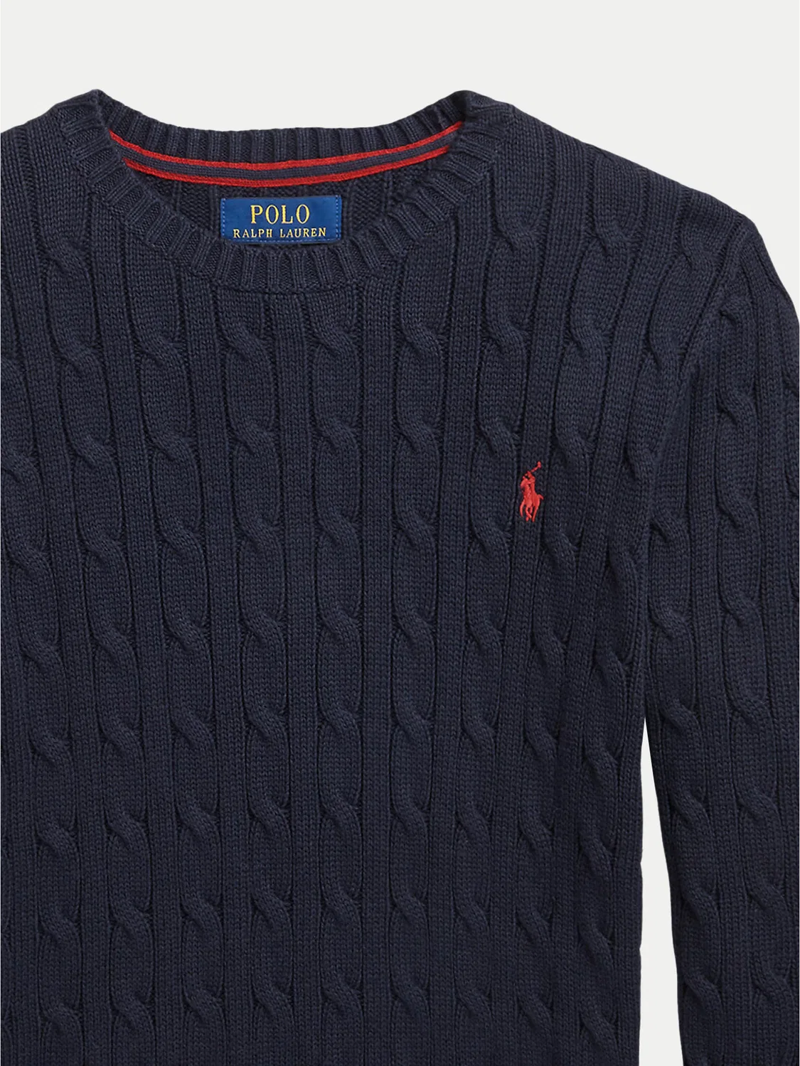 Пуловер стандартного кроя для мальчика Polo Ralph Lauren, темно-синий — фото 3