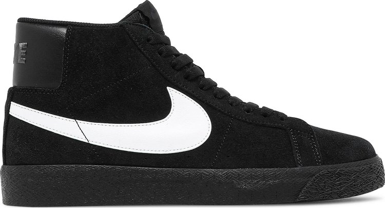 Кроссовки Nike Zoom Blazer Mid SB 'Black White', черный - фото