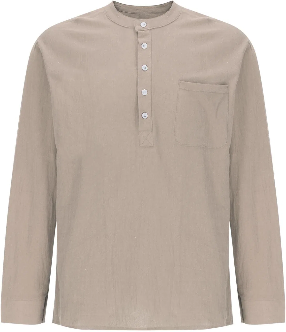 Мужская футболка с длинным рукавом повседневная Casual, Khaki — фото 3