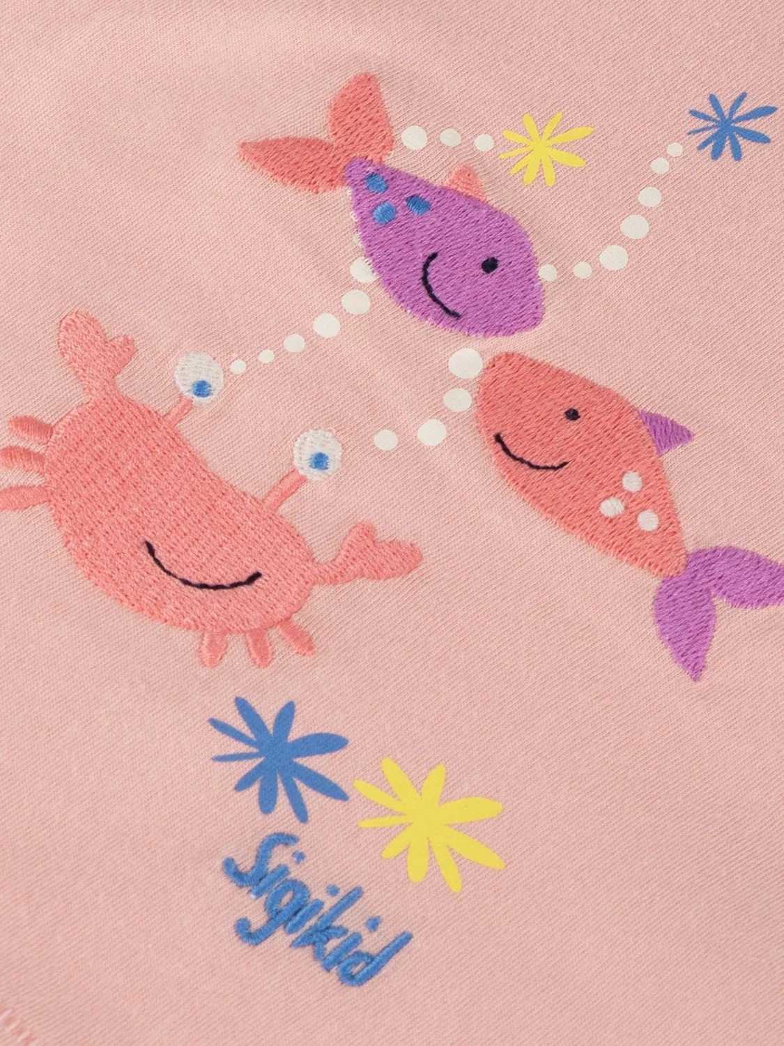 Футболка Sigikid T-Shirt Summer Vibes розового цвета — фото 2