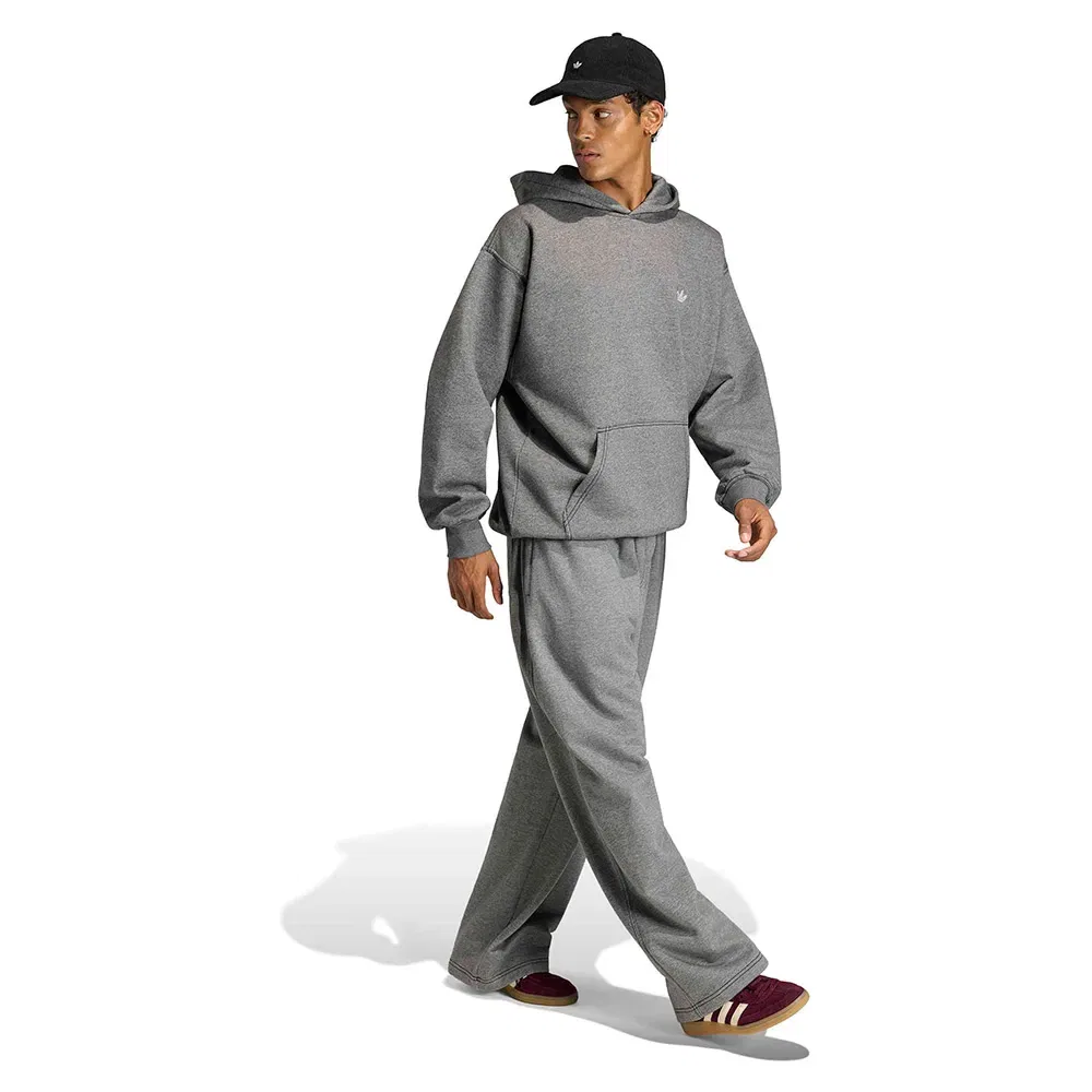 Худи свободного кроя Trefoil Essentials Melange Adidas Originals, серый — фото 4