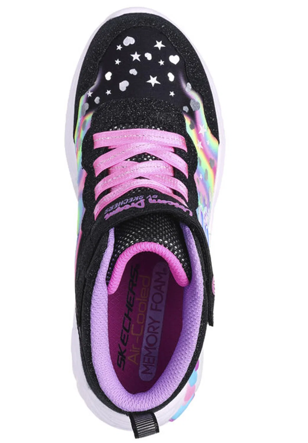 Детские кроссовки для девочек со светящимся эффектом Unicorn Dreams Skechers, Цвет Bunt — фото 3