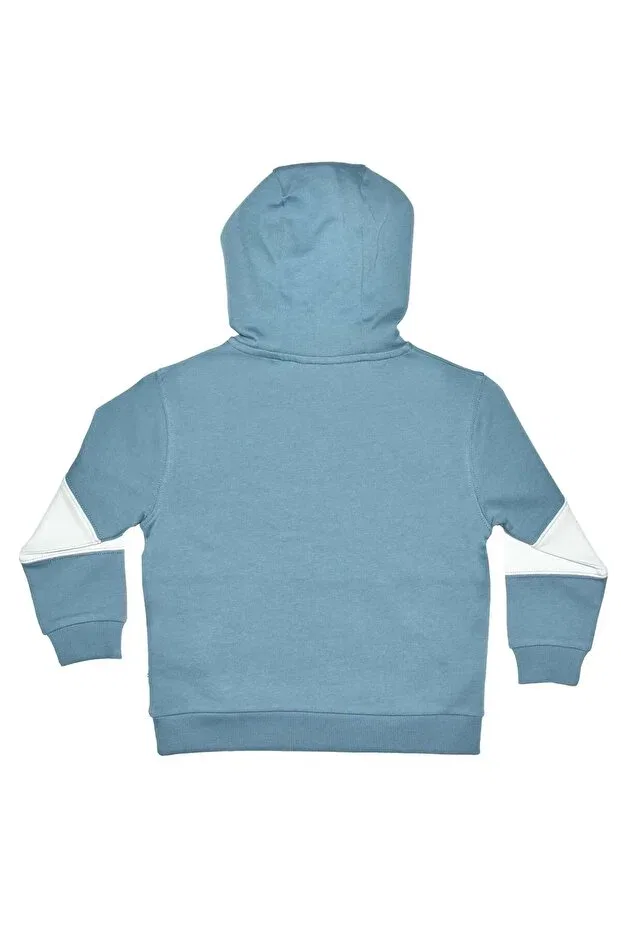 Детское худи для девочек с капюшоном хлопковое Gamer kids Organickid, Blue — фото 4