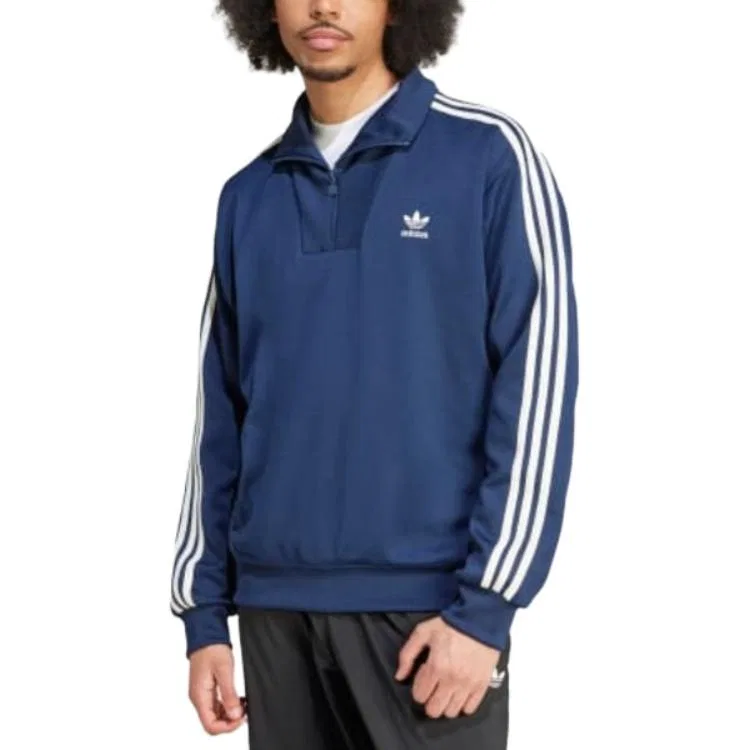 Мужской свитшот с воротником-стойкой Adidas Originals, Midnight Indigo — фото 3